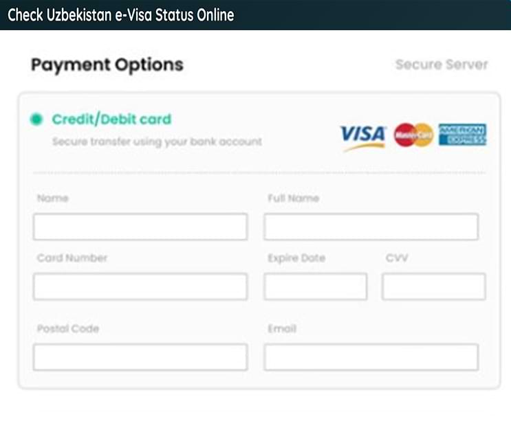 Uzbekistan e-Visa application step 5